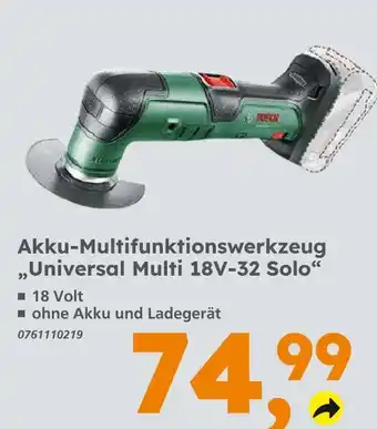 Globus Baumarkt Bosch universal multi 18v-32 solo Angebot