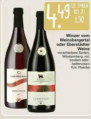 WEZ Winzer Vom Weinsbergertal Oder Eberstädter Weine Angebot