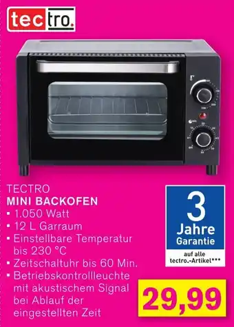 KODi TECTRO MINI BACKOFEN Angebot