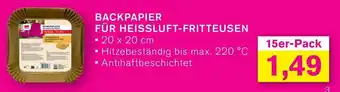 KODi BACKPAPIER FÜR HEISSLUFT-FRITTEUSEN Angebot
