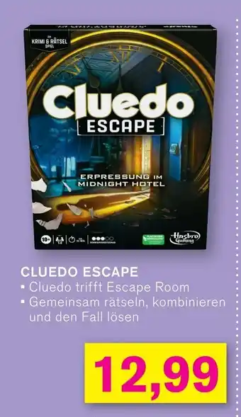 KODi Hasbro Gaming CLUEDO ESCAPE Angebot