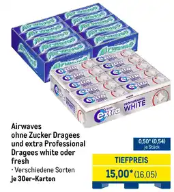 METRO Airwaves ohne Zucker Dragees und extra Professional Dragees white oder fresh Angebot