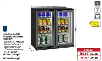 METRO METRO PROFESSIONAL Unterbau-Umluft- Flaschenkühlschrank GBC3002 Angebot