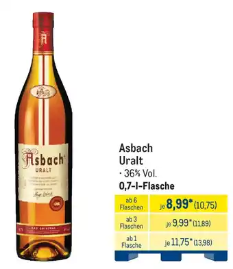 METRO Asbach Uralt Angebot