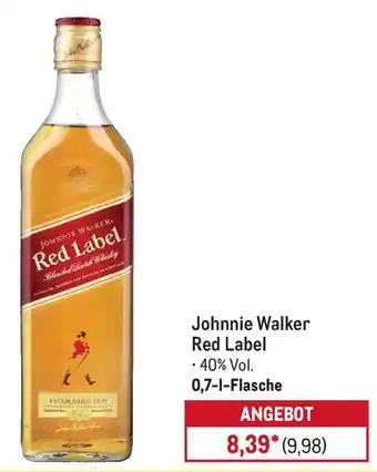METRO Johnnie Walker Red Label Angebot