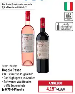METRO Doppio Passo z.B.: Primitivo Puglia IGP Angebot