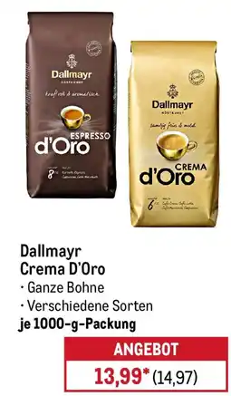 METRO Dallmayr Crema D'Oro Angebot