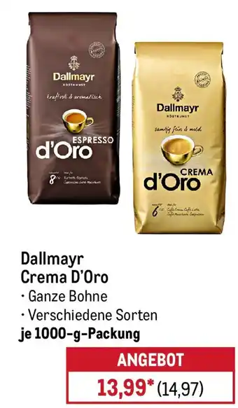 METRO Dallmayr Crema D'Oro Angebot