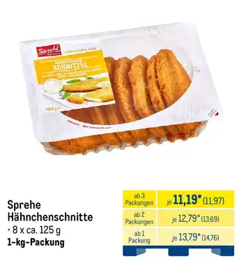 METRO Sprehe Hähnchenschnitte Angebot