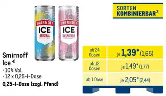 METRO Smirnoff Ice Angebot