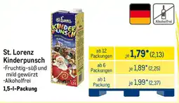 METRO St. Lorenz Kinderpunsch Angebot