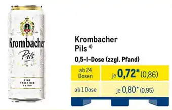METRO Krombacher Pils Angebot