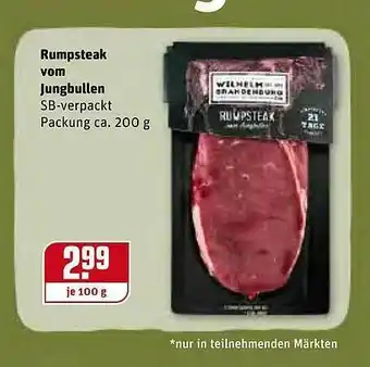 REWE Rumpsteak Vom Jungbullen Angebot