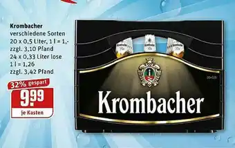 REWE Kaufpark Krombacher Angebot