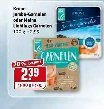 REWE Kaufpark Krone Jumbo-garnelen Oder Meine Lieblings Garnelen Angebot