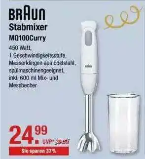 V Markt Braun Stabmixer Mq100curry Angebot