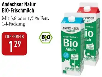 Galeria Markthalle Andechser Natur BIO-Frischmilch Angebot