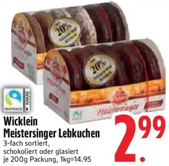 Edeka Wicklein Meistersinger Lebkuchen Angebot