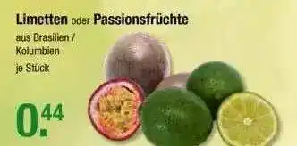 V Markt Limetten Oder Passionsfrüchte Angebot