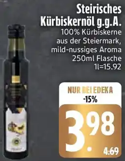 Edeka Edeka Genussmomente Steirisches Kürbiskernöl g.g.A. Angebot