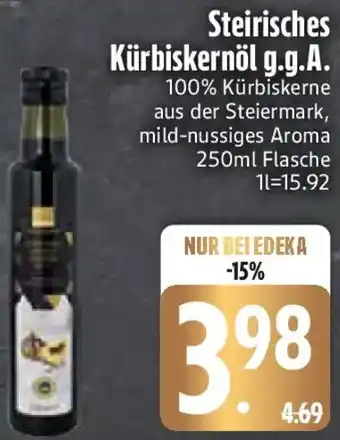 Edeka Edeka Genussmomente Steirisches Kürbiskernöl g.g.A. Angebot