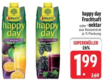 Edeka RAUCH happy day Fruchtsaft oder -nektar Angebot