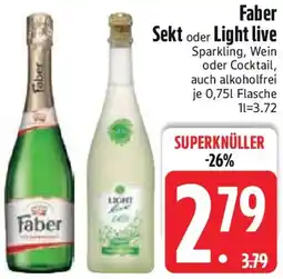 Edeka Faber Sekt oder Light live Angebot