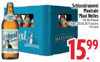 Edeka Schlossbrauerei Maxlrain Maxl Helles Angebot