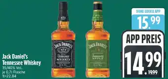 Edeka Jack Daniel's Tennessee Whiskey Angebot