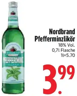 Edeka Nordbrand Pfefferminzlikör Angebot
