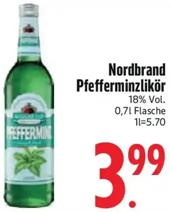 Edeka Nordbrand Pfefferminzlikör Angebot