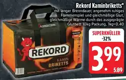 Edeka Rekord Kaminbriketts Angebot