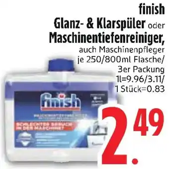 Edeka finish Glanz- & Klarspüler oder Maschinentiefenreiniger Angebot