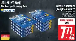 Edeka VARTA Alkaline Batterien ,,Longlife Power" Angebot