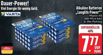 Edeka VARTA Alkaline Batterien ,,Longlife Power" Angebot