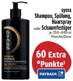 Edeka syoss Shampoo, Spülung, Haarspray oder Schaumfestiger Angebot