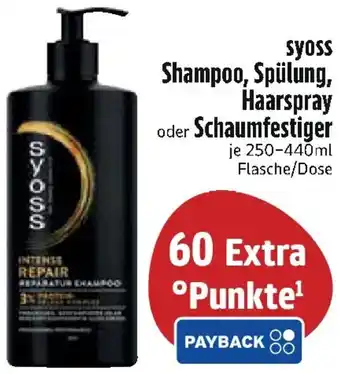 Edeka syoss Shampoo, Spülung, Haarspray oder Schaumfestiger Angebot