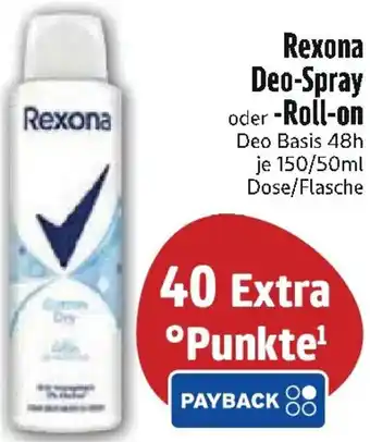 Edeka Rexona Deo-Spray oder Roll-on Angebot