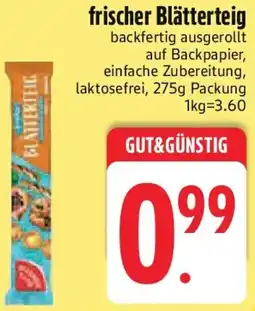 Edeka Gut & Günstig frischer Blätterteig Angebot