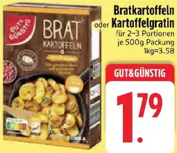 Edeka Gut & Günstig Bratkartoffeln oder Kartoffelgratin Angebot