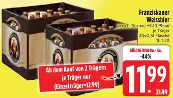 Edeka Franziskaner Weissbier Angebot