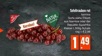 Edeka Tafeltrauben Rot Gut & Günstig Angebot