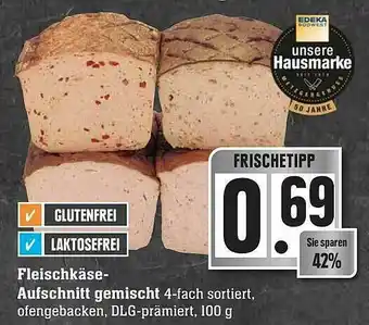 Edeka Fleischkäse- Aufschnitt Gemischt Angebot