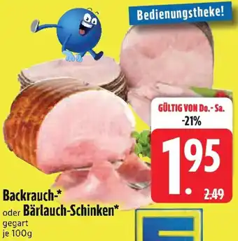 Edeka Backrauch- oder Bärlauch-Schinken Angebot