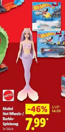 Lidl Mattel Hot Wheels-/ Barbie Spielzeug Angebot