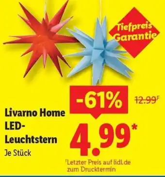 Lidl Livarno Home LED Leuchtstern Angebot
