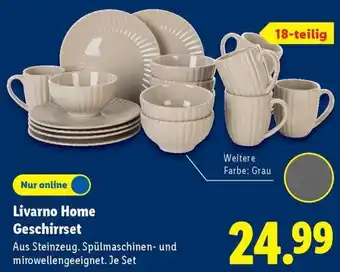 Lidl Livarno Home Geschirrset Angebot