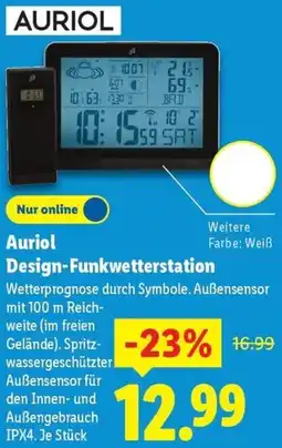 Lidl Auriol Design-Funkwetterstation Angebot