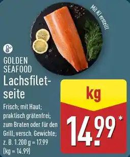 Aldi Nord GOLDEN SEAFOOD Lachsfiletseite Angebot