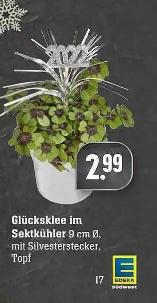 Edeka Glücksklee Im Sektkühler Angebot